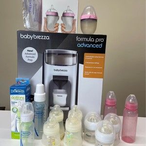 Baby Brezza Formula Pro Advanced  Milk Bottle Maker 15 Assorted Bottles
